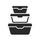 Stacked Food Storage